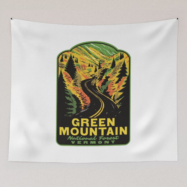 Item preview, Green Mountain National Forest Vermont Autumn Retro  designed and sold by HalpinDesign.