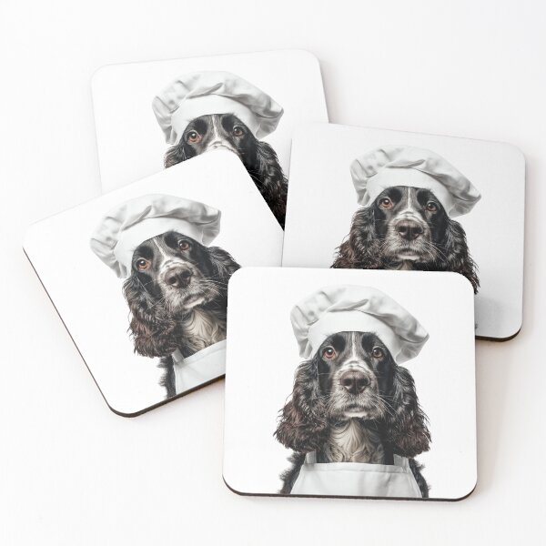 Item preview, Funny Cocker Spaniel Dog Chef Realistic Animal Cooking Humor Art designed and sold by LazyOwlStore.