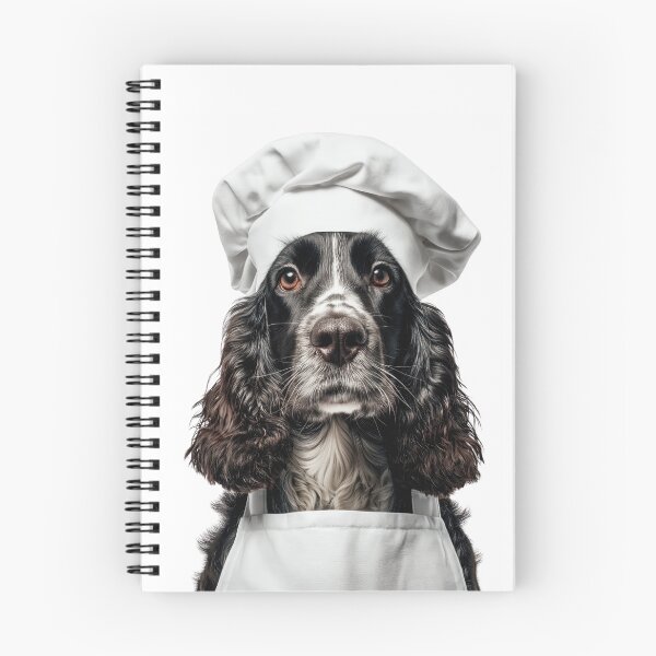 Item preview, Funny Cocker Spaniel Dog Chef Realistic Animal Cooking Humor Art designed and sold by LazyOwlStore.