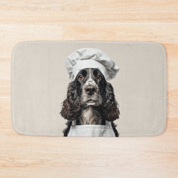 Item preview, Funny Cocker Spaniel Dog Chef Realistic Animal Cooking Humor Art designed and sold by LazyOwlStore.
