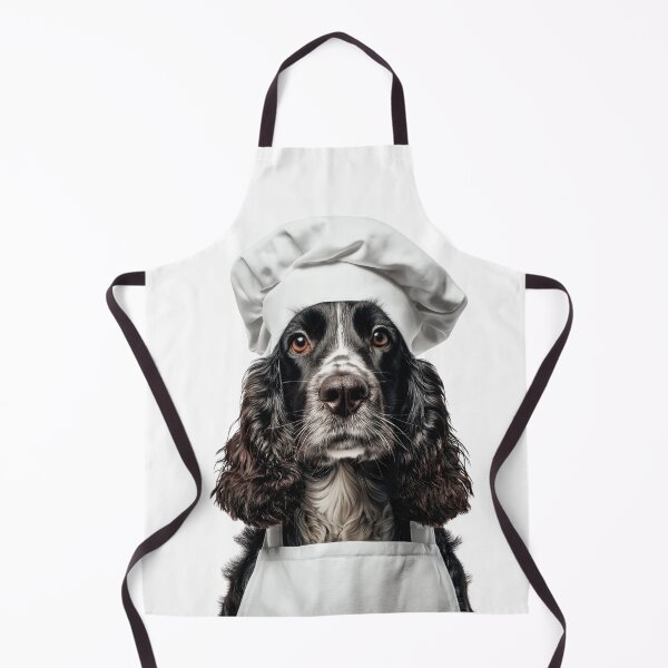 Item preview, Funny Cocker Spaniel Dog Chef Realistic Animal Cooking Humor Art designed and sold by LazyOwlStore.