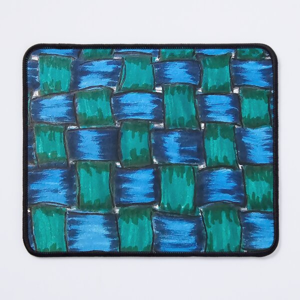 Item preview, Blue Green Basket Weave designed and sold by DancingCreek.