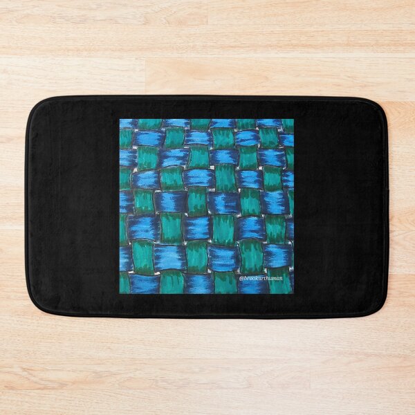 Item preview, Blue Green Basket Weave  designed and sold by DancingCreek.