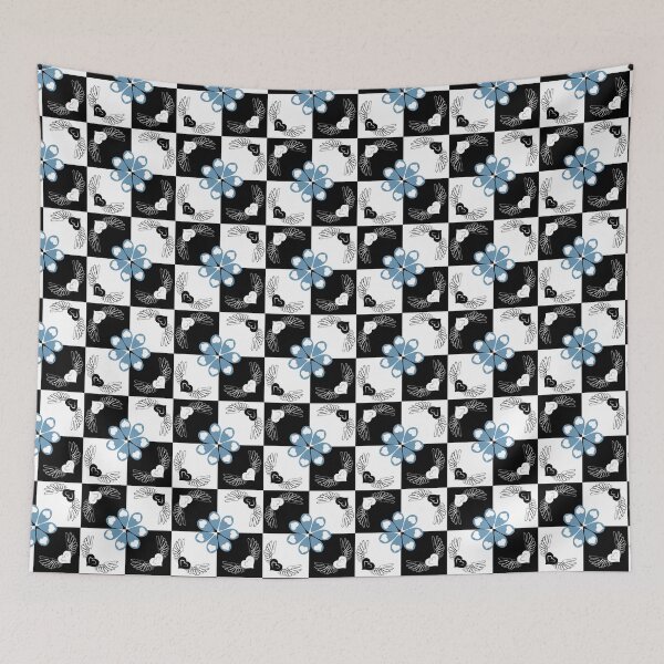 Item preview, Love Tears Flowers and Heart Wings on Checkers designed and sold by Digitalmyth's Designs.