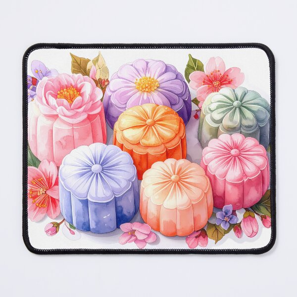 Item preview, Wagashi Sweets Watercolor Design designed and sold by BetweenForms.