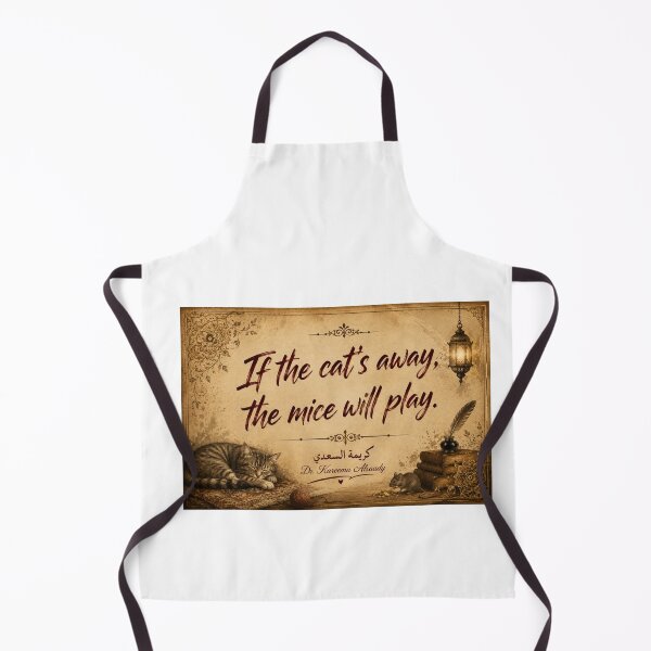 Item preview, If the Cat’s Away, the Mice Will Play – Arabic Proverb designed and sold by LumivaraGallery.
