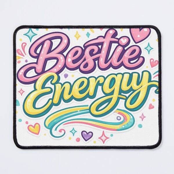 Item preview, Bestie Energy – Cute Friendship Aesthetic Quote designed and sold by LumatoneStudio.
