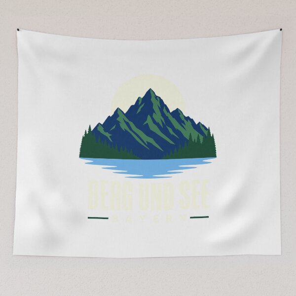 Item preview, Mountains and lakes, Bavaria, love of home designed and sold by pirminio.