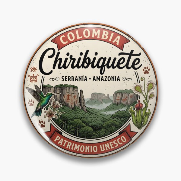 Item preview, Chiribiquete Colombia — UNESCO Amazon Badge | Vintage designed and sold by ColombianaShop.