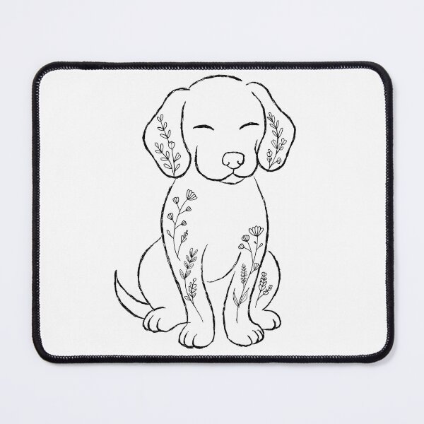Item preview, Cute Puppy Silhouette Minimalist Dog Art designed and sold by DariaOltes.
