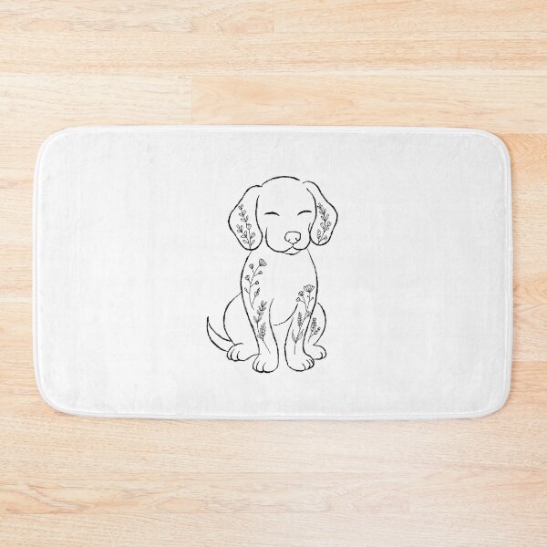 Item preview, Cute Puppy Silhouette Minimalist Dog Art designed and sold by DariaOltes.