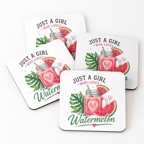 Item preview, Just A Girl Who Loves Watermelon Cute Summer Beach Graphic T-Shirt designed and sold by novaduman.