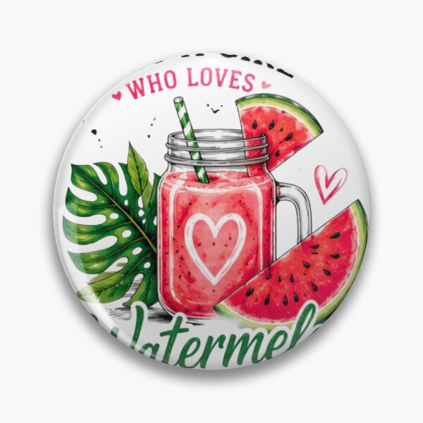 Item preview, Just A Girl Who Loves Watermelon Cute Summer Beach Graphic T-Shirt designed and sold by novaduman.