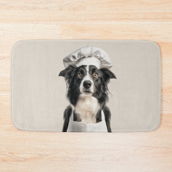 Item preview, Funny Border Collie Dog Chef Realistic Animal Cooking Humor Art designed and sold by LazyOwlStore.