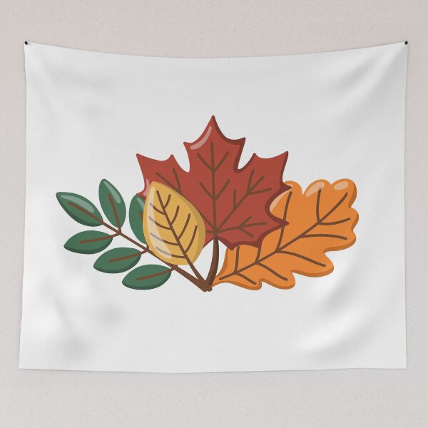 Item preview, Cute Autumn Leaves Illustration designed and sold by EvLip-Artist.
