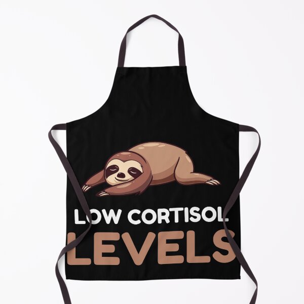 Item preview, Low Cortisol Levels Funny Sloth Shirt - Sarcastic Lazy Sloth Meme T-Shirt - Mental Health Stress Relief Gag Gift designed and sold by VectorForge.