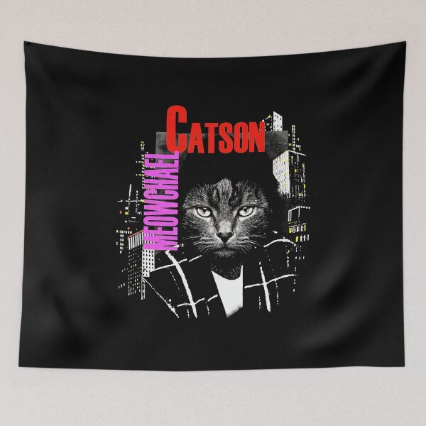 Item preview, Meowchael Catson Retro Album Parody Funny Cat designed and sold by Off-Road-Zone.