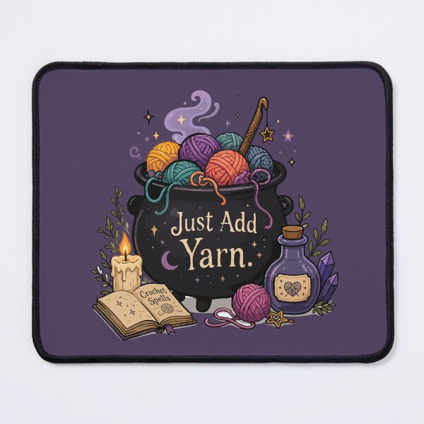 Item preview, Just Add Yarn Funny Crochet Witch Cauldron designed and sold by SimplePoDesign.
