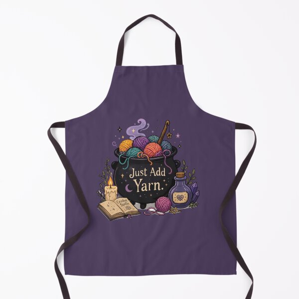 Item preview, Just Add Yarn Funny Crochet Witch Cauldron designed and sold by SimplePoDesign.