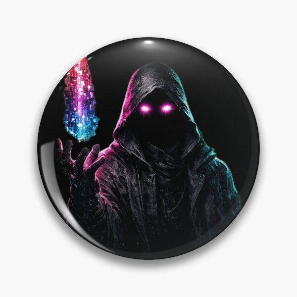 Item preview, Dark Hooded Mage With Glowing Neon Crystal designed and sold by Munib320.