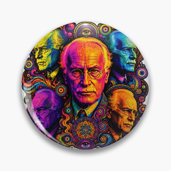 Item preview, Carl Jung (Faces and Colors) designed and sold by Lizandro  Serrano Pacheco.