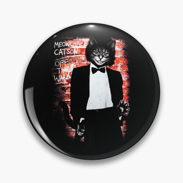 Item preview, Meowchael Catson Off The Wall Album Parody Funny Tuxedo Cat [Black Shirt Only] designed and sold by Off-Road-Zone.