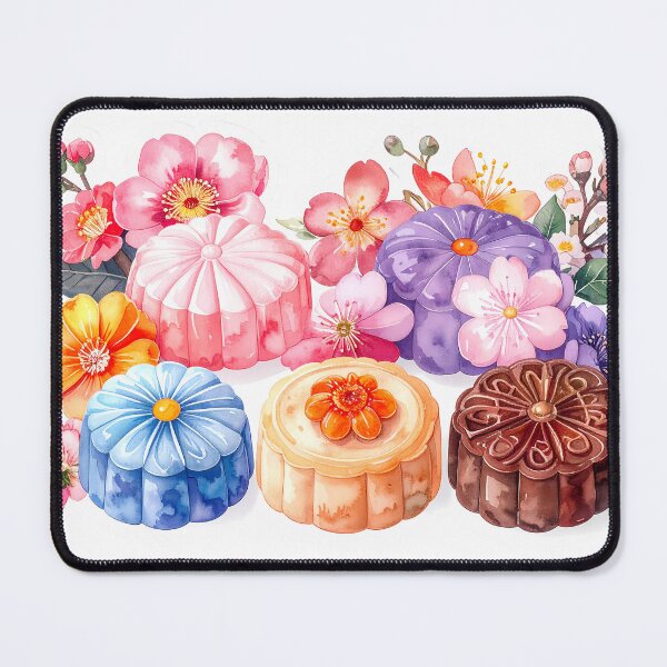 Item preview, Wagashi Sweets Watercolor Design designed and sold by BetweenForms.