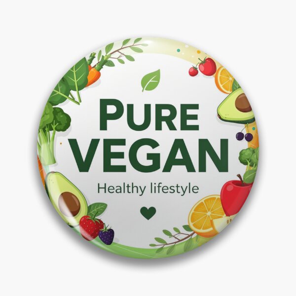 Item preview, Pure Vegan Healthy Lifestyle Logo designed and sold by Simplybe1.