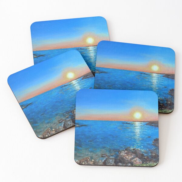 Item preview, Seascape of a calm sea at sunrise designed and sold by Kassyopea.