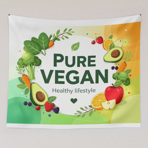 Item preview, Pure Vegan Healthy Lifestyle Logo designed and sold by Simplybe1.