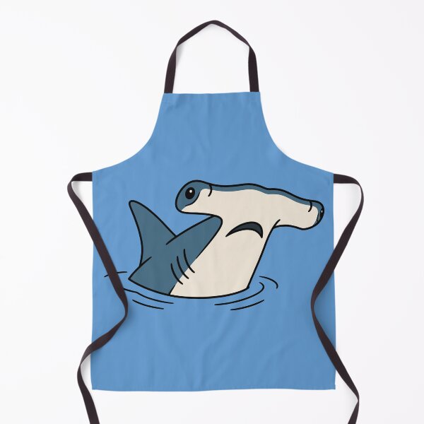 Item preview, Cute Hammerhead Shark in Water - Cartoon Illustration designed and sold by cladeart.