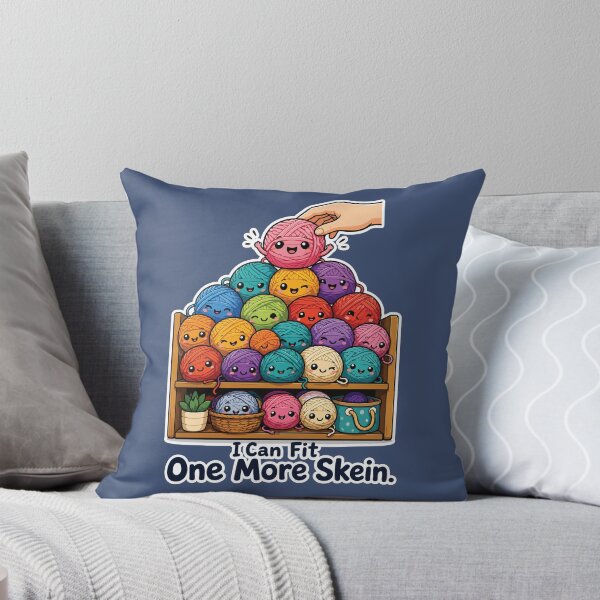 Item preview, I Can Fit One More Skein Funny Crochet designed and sold by SimplePoDesign.