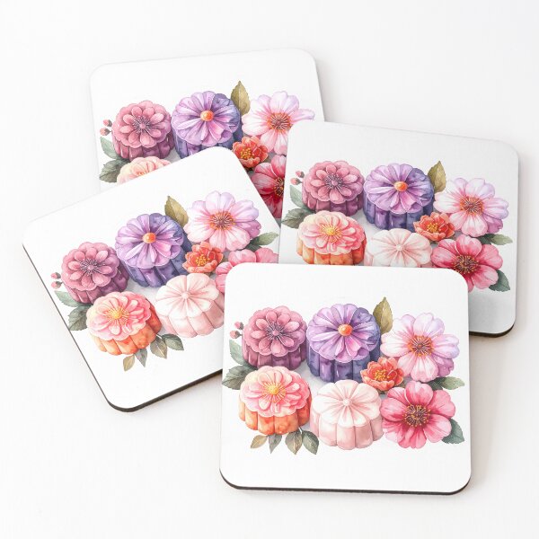 Item preview, Wagashi Sweets Watercolor Design designed and sold by BetweenForms.