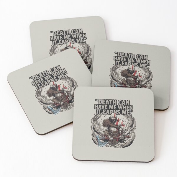 Item preview, Kratos - Death Can Have Me When It Earns Me Battleaxe Sticker designed and sold by Enea Kelo.