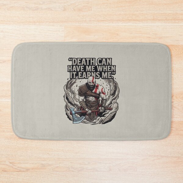 Item preview, Kratos - Death Can Have Me When It Earns Me Battleaxe Sticker designed and sold by Enea Kelo.