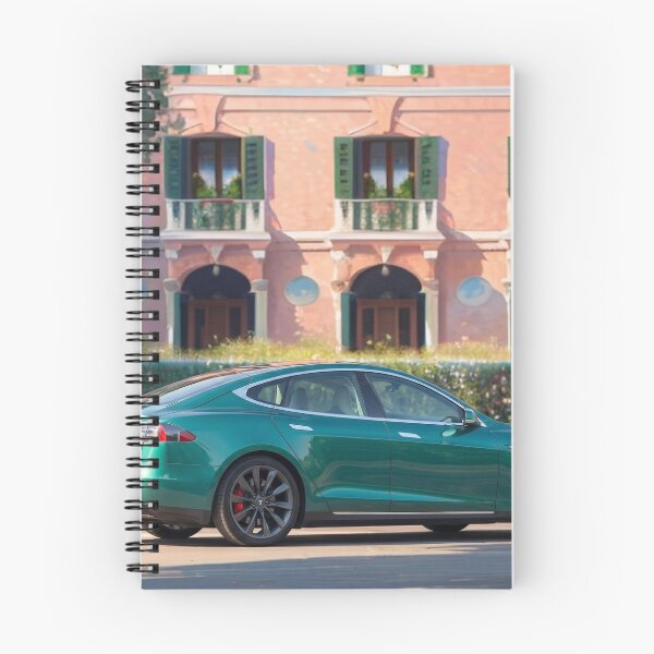 Item preview, Villa de lujo italiana con Tesla Model S verde esmeralda. designed and sold by UmSkelig834.