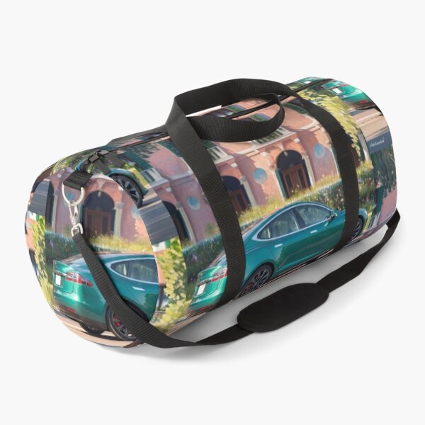Item preview, Emerald Green Tesla Model S Italian Luxury Villa Art designed and sold by UmSkelig834.