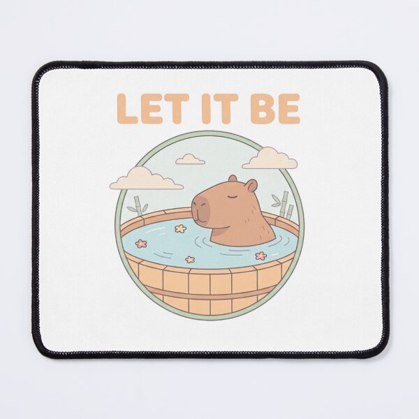 Item preview, Cute Capybara Hot Bath Lofi T-Shirt - Let It Be designed and sold by YourWearPulse.