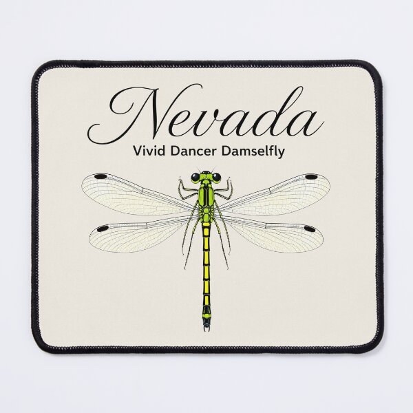 Item preview, Nevada Vivid Dancer Damselfly Retro Nature Art designed and sold by The-Drip-Studio.