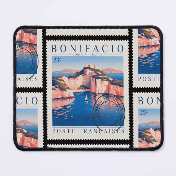 Item preview, Bonifacio Corsica France Cliffside Postage Stamp Sticker designed and sold by stickercuffs.