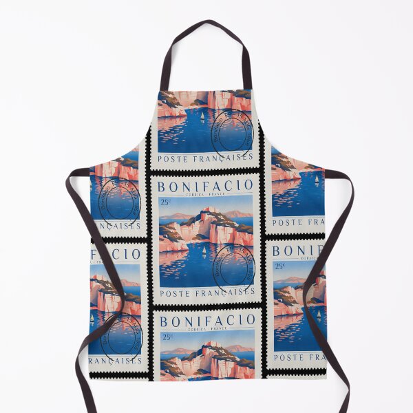 Item preview, Bonifacio Corsica France Cliffside Postage Stamp Sticker designed and sold by stickercuffs.