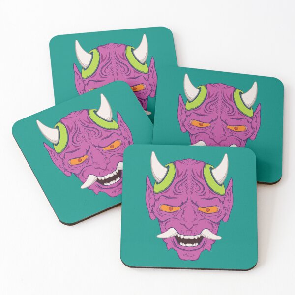 Item preview, Pink Oni Mask designed and sold by Kenneth Shinabery.