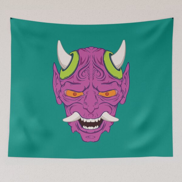 Item preview, Pink Oni Mask designed and sold by Kenneth Shinabery.