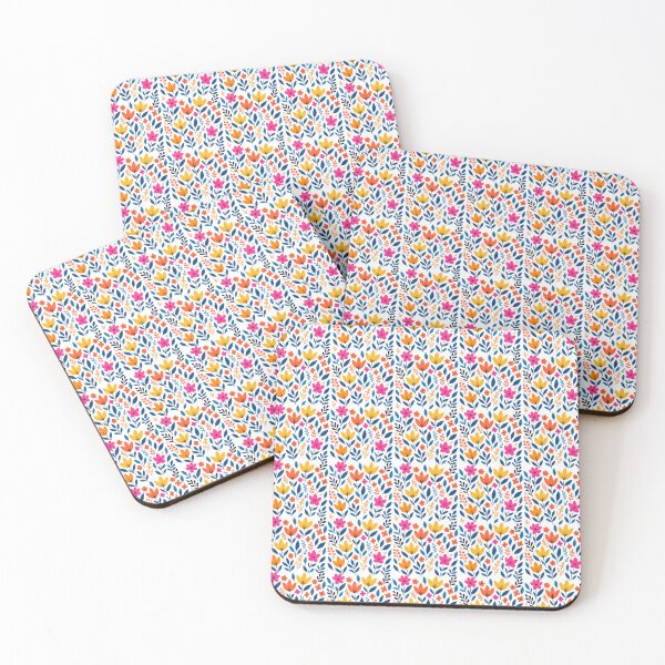 Item preview, Summer Tropical Floral Pattern Orange Yellow and Fuchsia designed and sold by DigitalArtx-com.