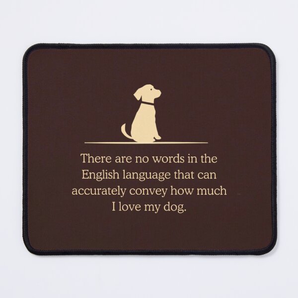 Item preview, Loyal Dog Silhouette Love Quote Print designed and sold by WaggingTailsCo.