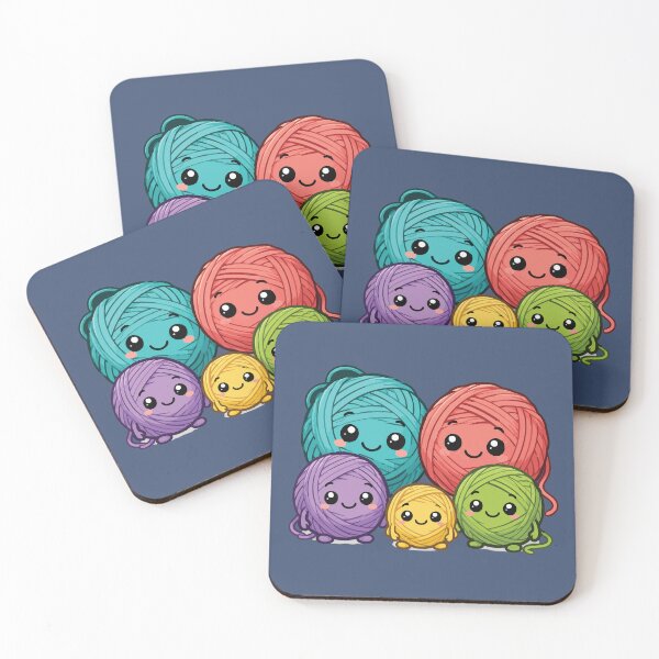 Item preview, Cute Kawaii Yarn Family Crochet designed and sold by SimplePoDesign.