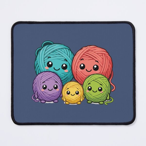 Artikelvorschau, Niedliche Kawaii-Garnfamilie zum Häkeln entworfen und verkauft von SimplePoDesign.