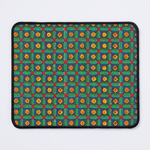 Item preview, Enhanced Pompeii Ancient Roman Mosaic Floral Grid designed and sold by Patterns 1920.