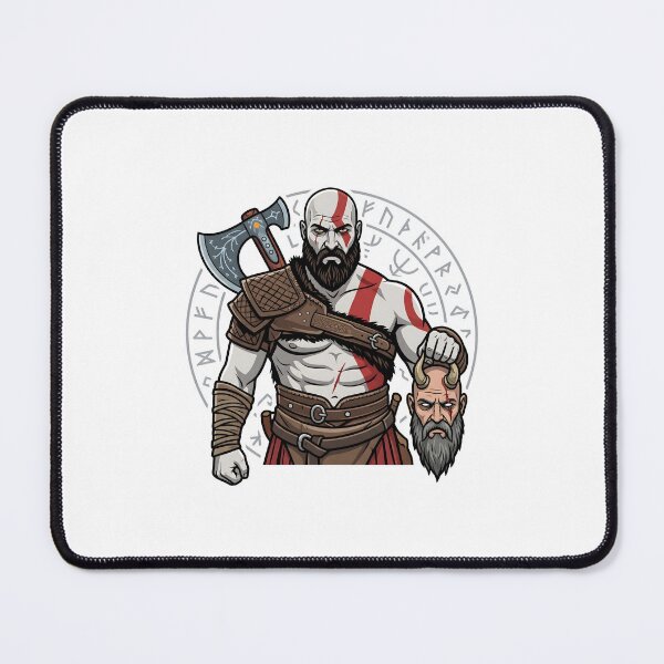 Item preview, Kratos Holding Mimir - The Smartest Man Alive designed and sold by Enea Kelo.