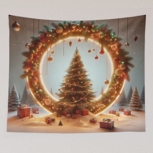 Item preview, Christmas Tree in Glowing Ornament Frame designed and sold by Pioneer Spirit Market.